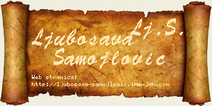 Ljubosava Samojlović vizit kartica